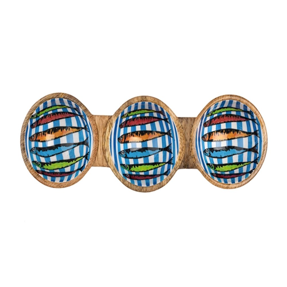 Rainbow Sardine Trio Bowl