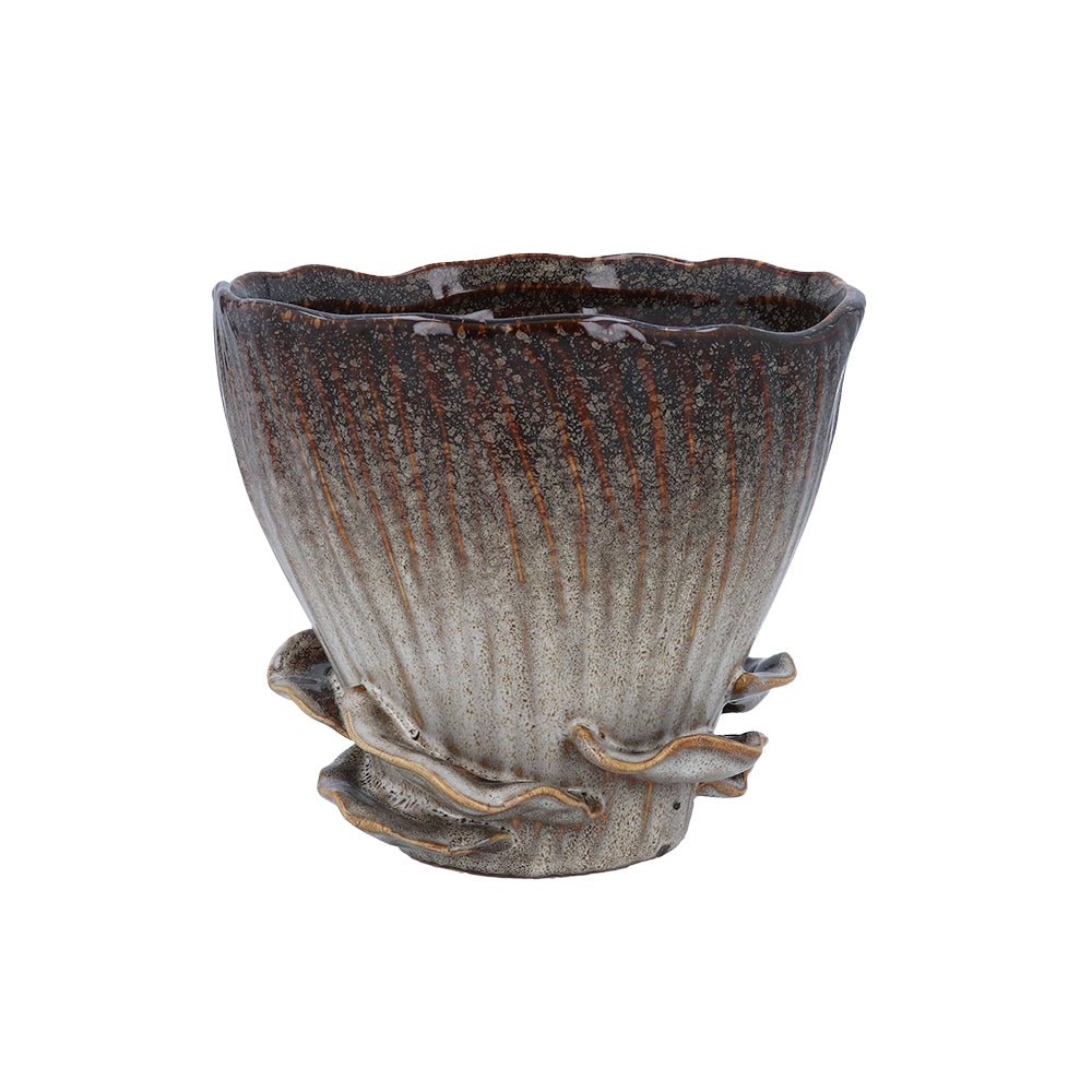 Reactive Stoneware Mushroom Pot - Angela Reed -