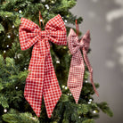 Red Check Bow, Large
