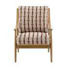 Reliant Armchair Indra Stripe,Zari Jacquard