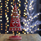 Resin Red Alpine Tree