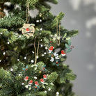 Robin and Mistletoe on a Log