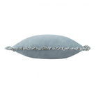 Ruffled Matte Velvet Cushion in Blue