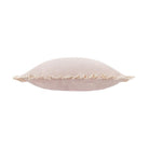 Ruffled Matte Velvet Cushion in Pink