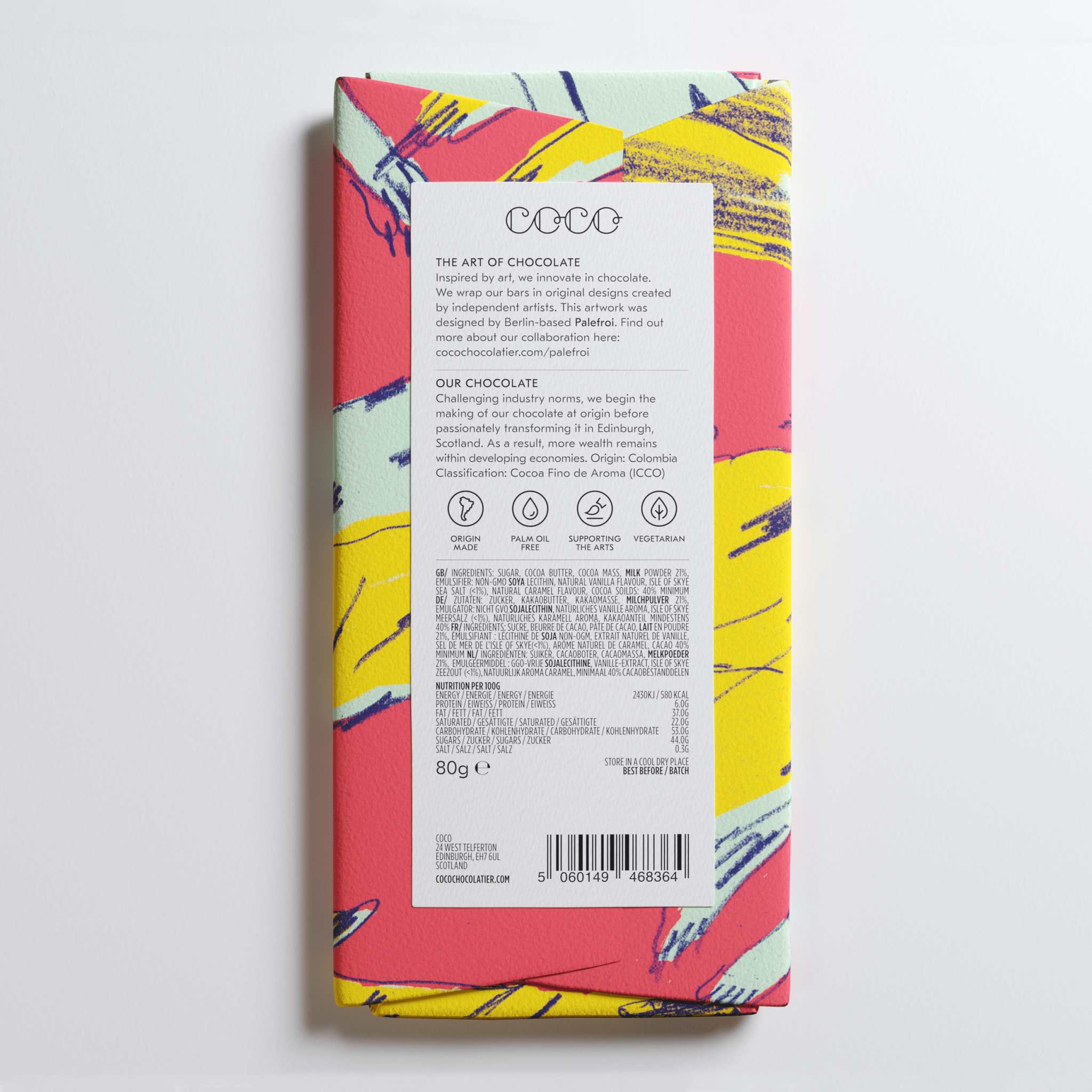 Salted Caramel Milk Chocolate Bar, 80g