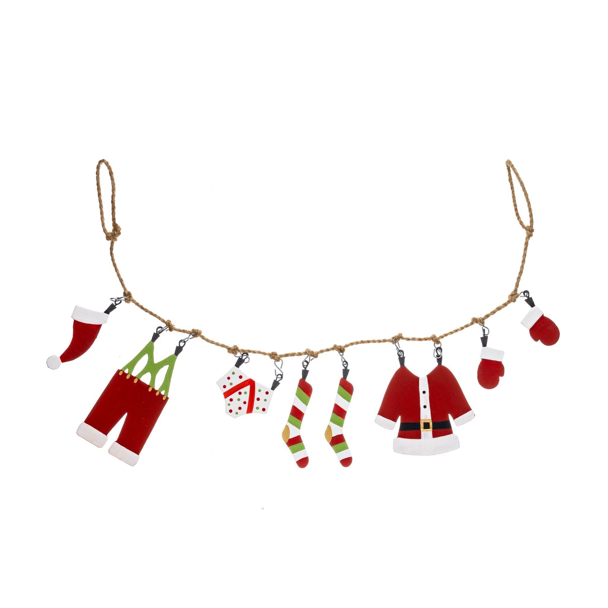 Santas Washing Garland