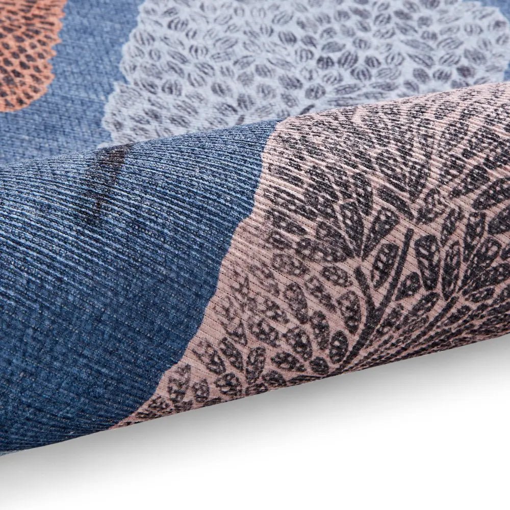 Scion Cedar Washable Rug, Midnight 76 x 150cm,120 x 170cm,152cm circle,152 x 230cm,185 x 290cm,61 x 230cm runner