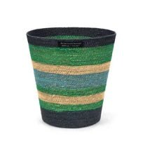 Seagrass Waste Paper Basket Pompadour and Midnight Blue,Midnight and Beryl Green,Tuscan and Guardsman,Guardsman's Venetian,Beryl Midnight and Tropic,Olive Midnight and Old Rose