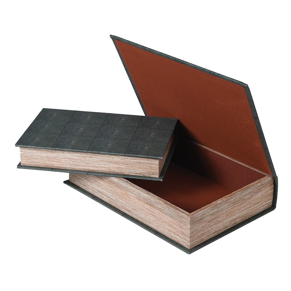 Shagreen Book Boxes, set of 2