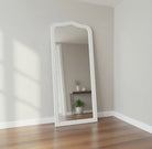 Shoreline Arched Leaner Mirror, White