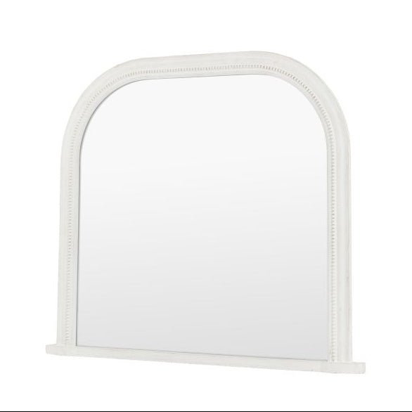 Shoreline Overmantle Mirror, White