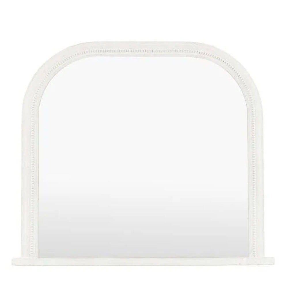 Shoreline Overmantle Mirror, White
