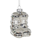 Silver Ski Boot Bauble - Angela Reed - Christmas Decorations
