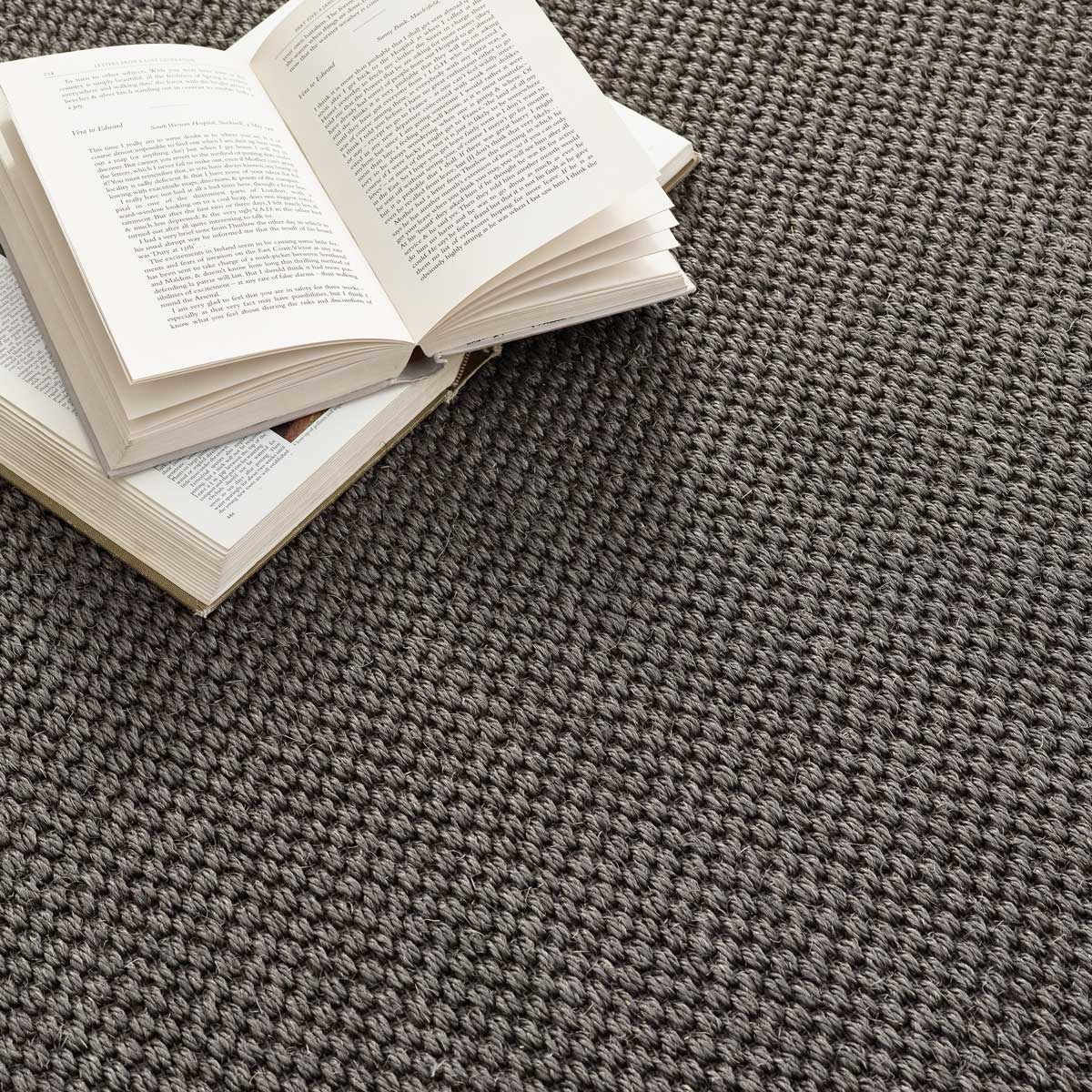 Sisal Rug Grey with Dark Grey Border 120 x 170cm,160 x 230cm,200 x 290cm,67 x 200cm