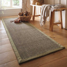Sisal Rug in Green with Sage Green Border 120 x 170cm,160 x 230cm,200 x 290cm,67 x 200cm