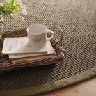 Sisal Rug in Green with Sage Green Border 120 x 170cm,160 x 230cm,200 x 290cm,67 x 200cm