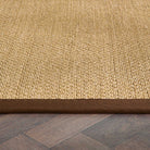 Sisal Rug in Natural with Dark Brown Border 120 x 170cm,160 x 230cm,200 x 290cm,67 x 200cm
