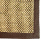 Sisal Rug in Natural with Dark Brown Border 120 x 170cm,160 x 230cm,200 x 290cm,67 x 200cm