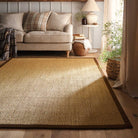 Sisal Rug in Natural with Dark Brown Border 120 x 170cm,160 x 230cm,200 x 290cm,67 x 200cm