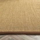Sisal Rug in Natural with Dark Brown Border 120 x 170cm,160 x 230cm,200 x 290cm,67 x 200cm