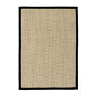 Sisal Rug Light Beige with Black Border 120 x 170cm,160 x 230cm,200 x 290cm,67 x 200cm