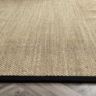 Sisal Rug Light Beige with Black Border 120 x 170cm,160 x 230cm,200 x 290cm,67 x 200cm