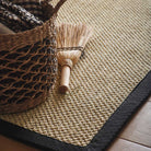 Sisal Rug Light Beige with Black Border 120 x 170cm,160 x 230cm,200 x 290cm,67 x 200cm