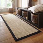 Sisal Rug Light Beige with Black Border 120 x 170cm,160 x 230cm,200 x 290cm,67 x 200cm