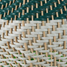 Small Brera Rattan Table Lamp, Emerald