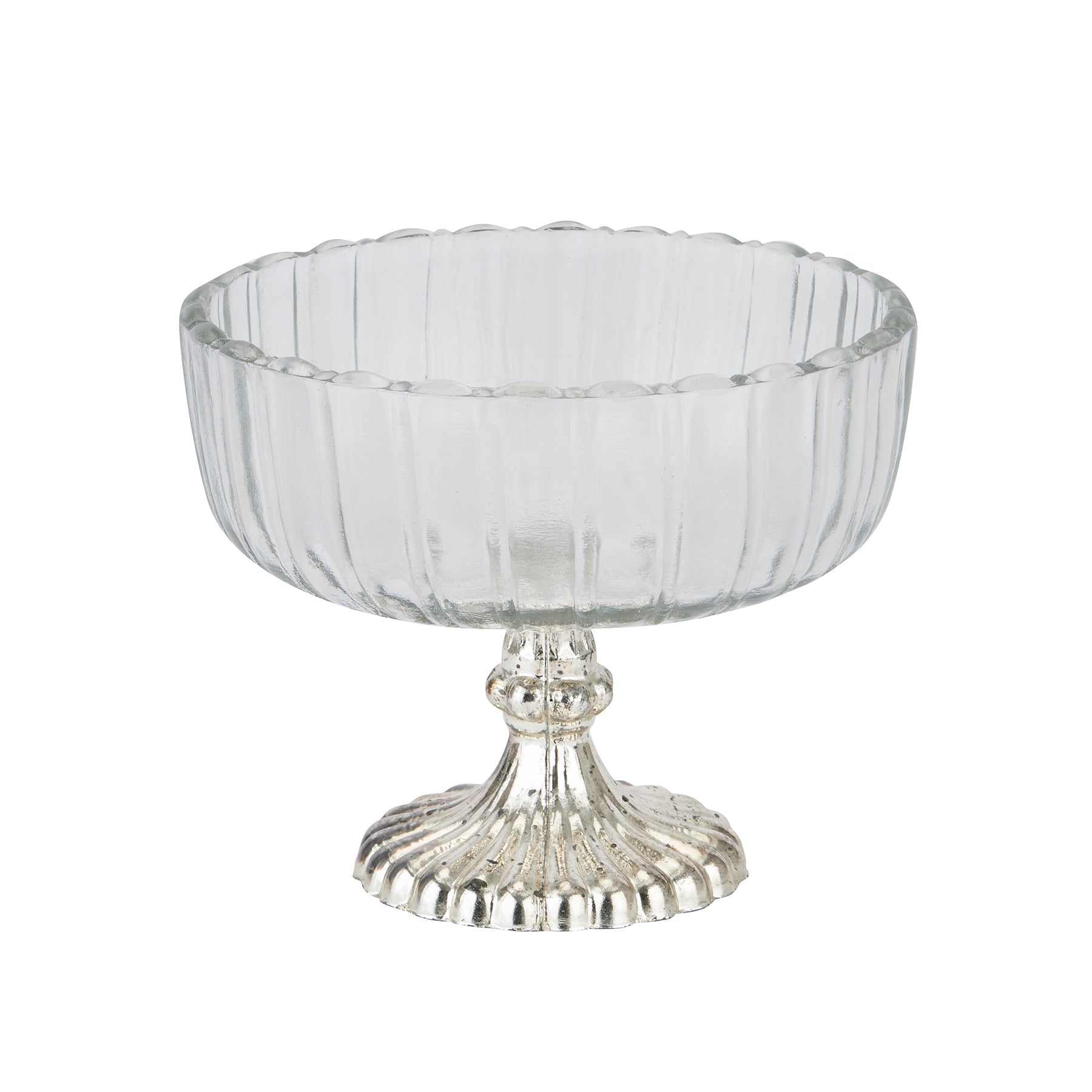Small Fluted Glass Display Bowl - Angela Reed - Christmas Decorations