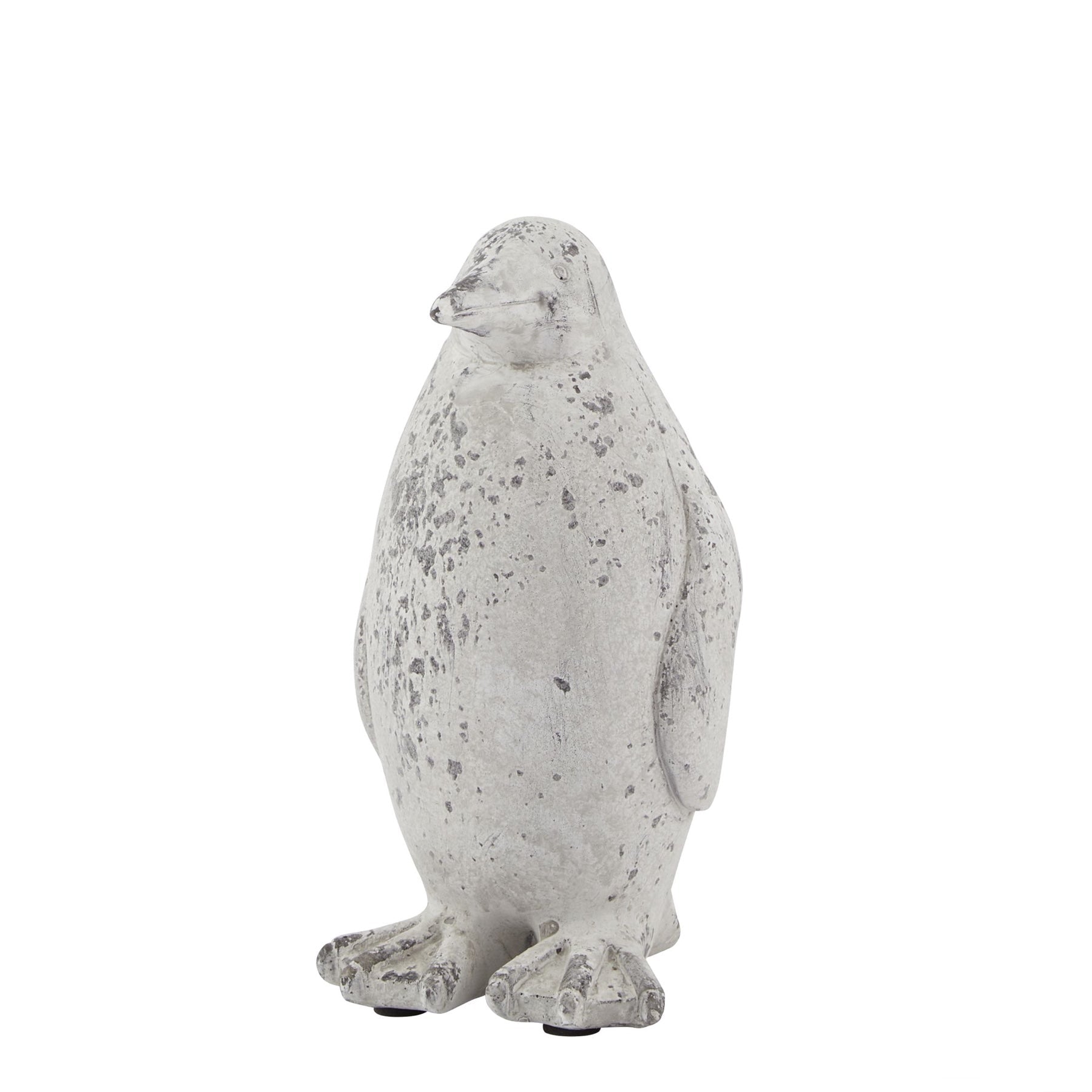 Small Grey Stone Effect Penguin Statue - Angela Reed -