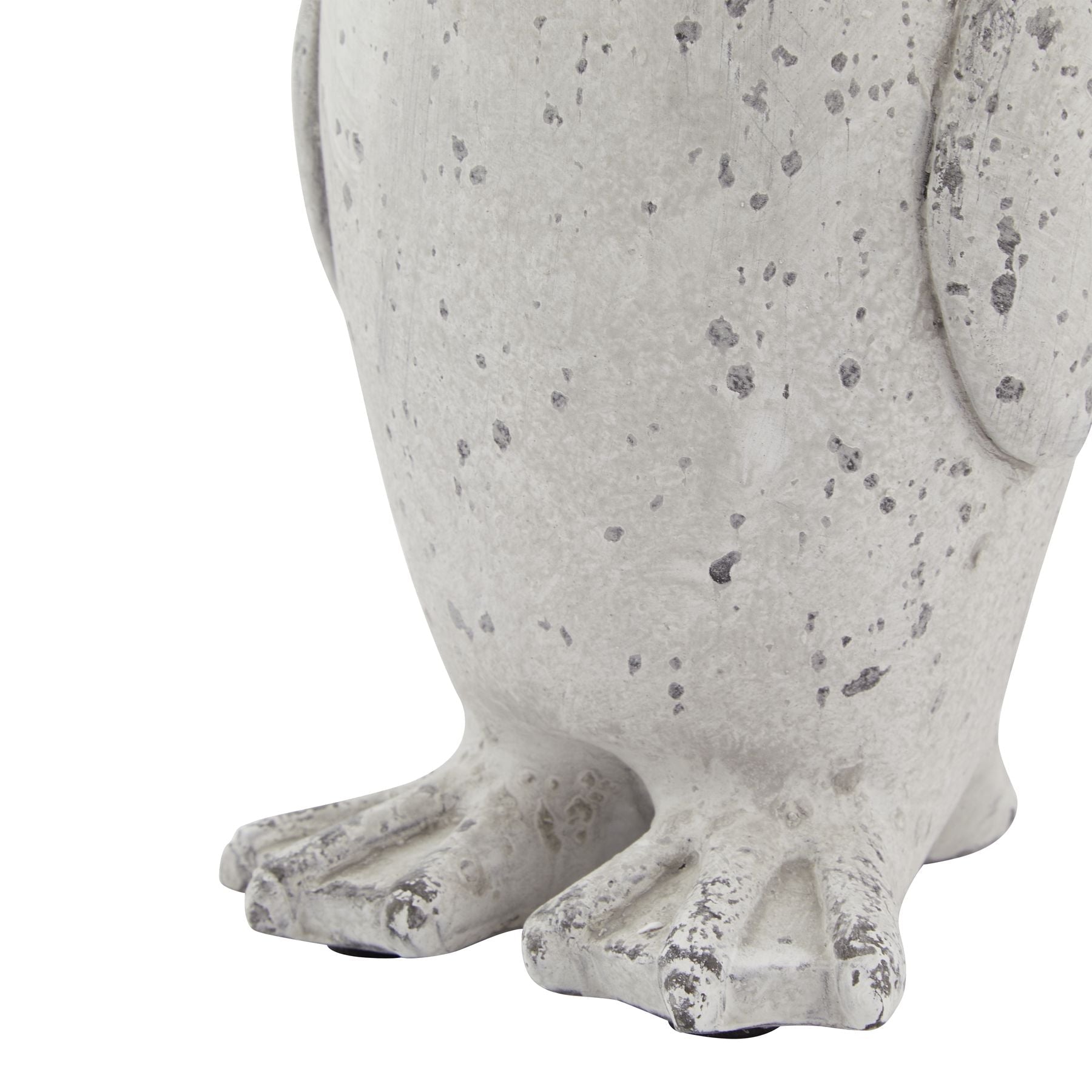 Small Grey Stone Effect Penguin Statue - Angela Reed -