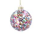 Small Multicoloured Star Confetti Bauble - Angela Reed - Christmas Decorations