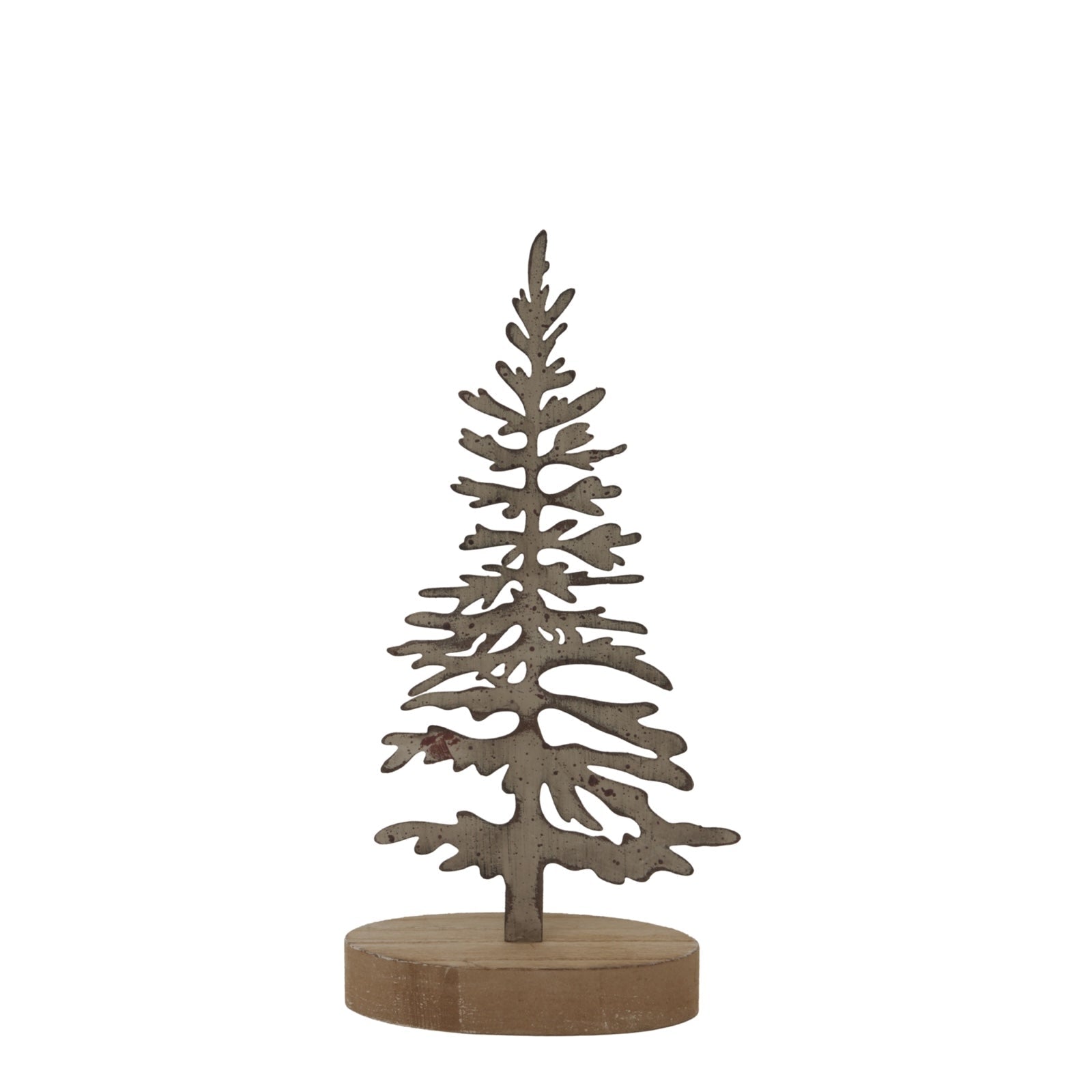 Small Rustic Silhouette Tree On Stand - Angela Reed - Christmas Decorations