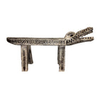Small White Crocodile Bench