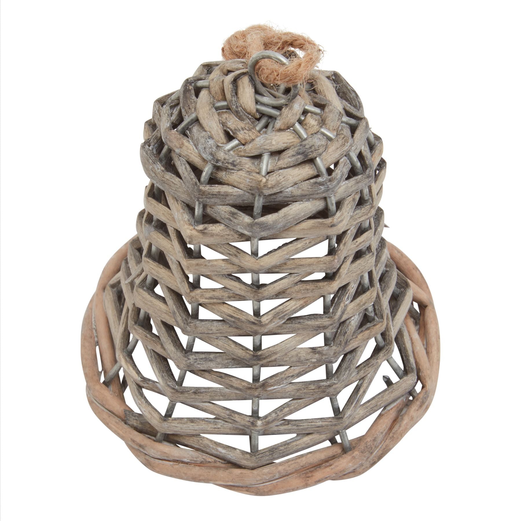 Small Wicker Bell Decoration - Angela Reed - Christmas Decorations