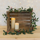 Smilax Garland with Red Berries - Angela Reed - Christmas Decorations