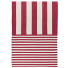 Stripe Indoor/Outdoor Rug Red,Green