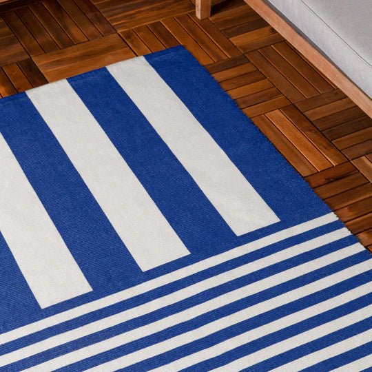Stripe Indoor/Outdoor Rug Red,Green