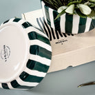 Striped Bowl, Gentle Green