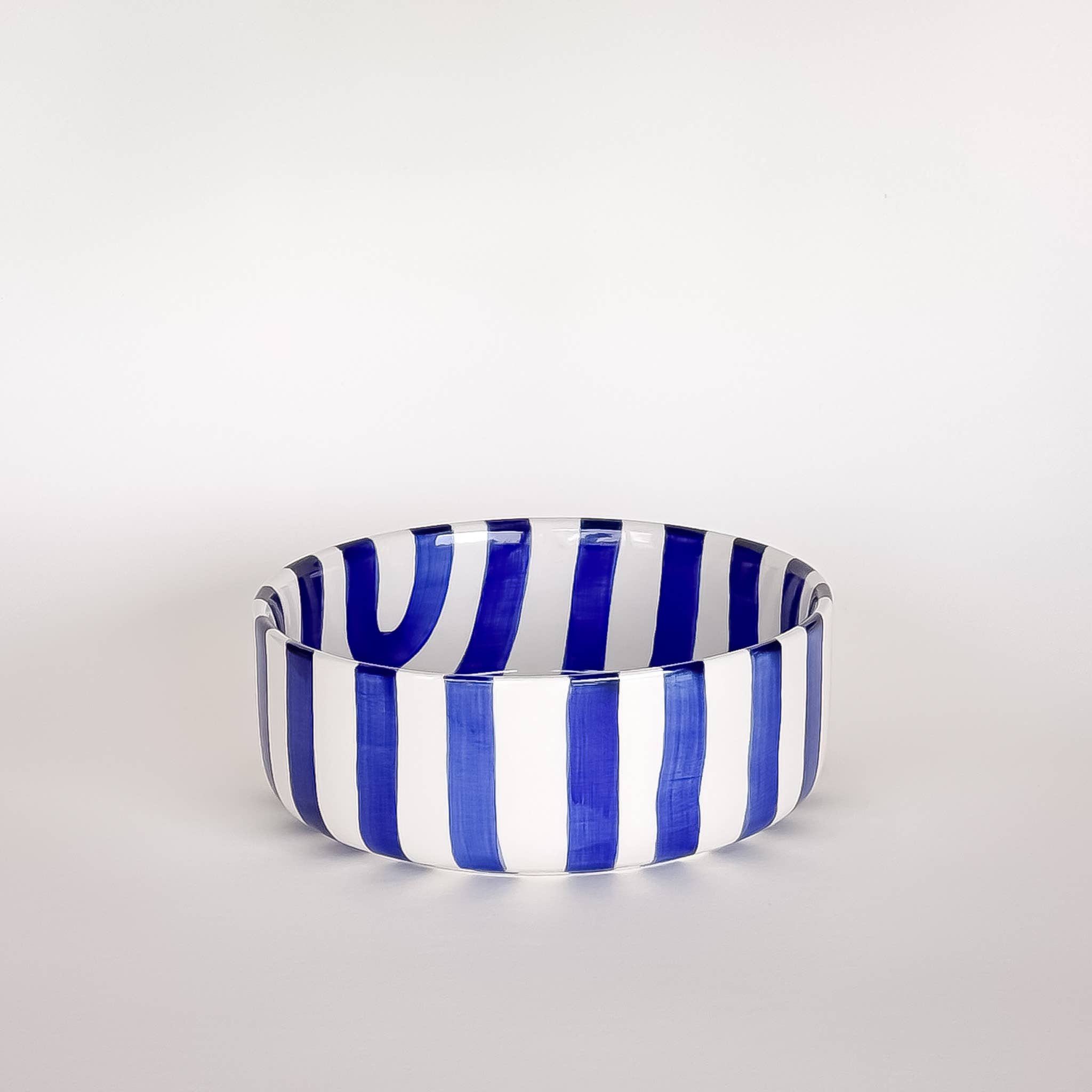 Striped Bowl, Sea Blue