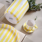 Striped Plate, Beach Yellow