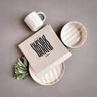Striped Plate, Boho Beige