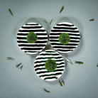 Striped Plate, Gentle Green