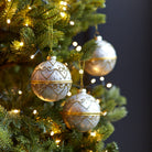 Swirl Glitter Opening Bauble