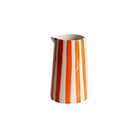 Tangerine Candy Stripe Pitcher