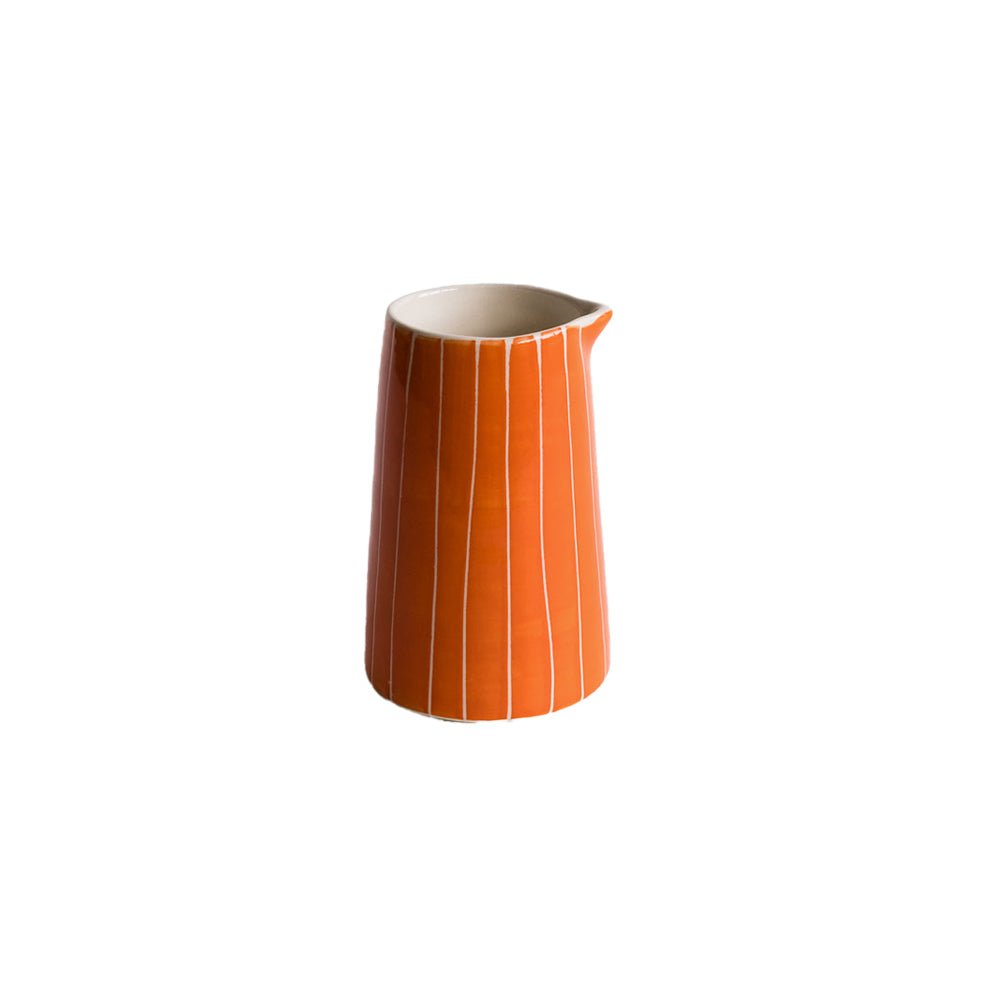 Tangerine Stripe Creamer Jug