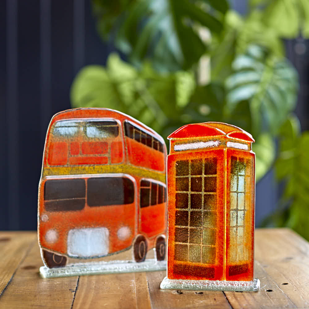 Telephone Box Fused Glass