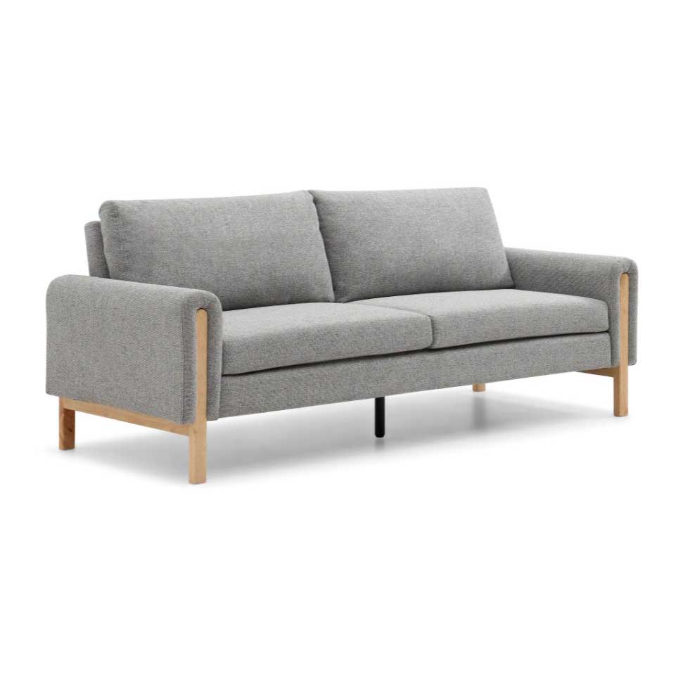 Thea Sofabed Hevre Grey Textured Weave,Hevre Natural textures Weave