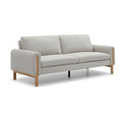 Thea Sofabed Hevre Grey Textured Weave,Hevre Natural textures Weave